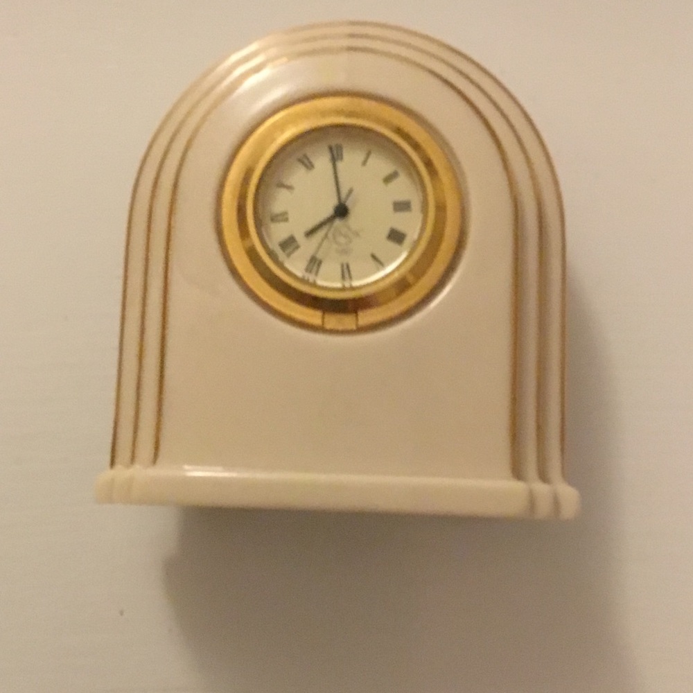 Lenox Cream and Gold Arch Wall Clock